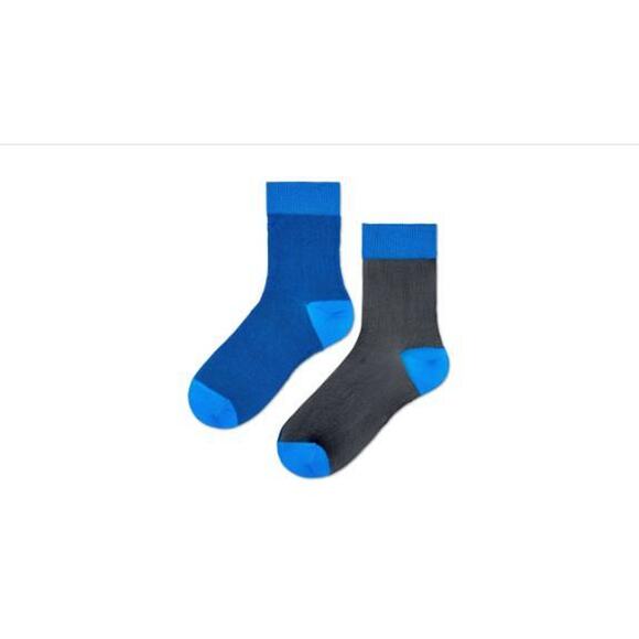 Filippa Colorblock Ankle Socks Turquoise Black One Size 13088 - Picture 1 of 1